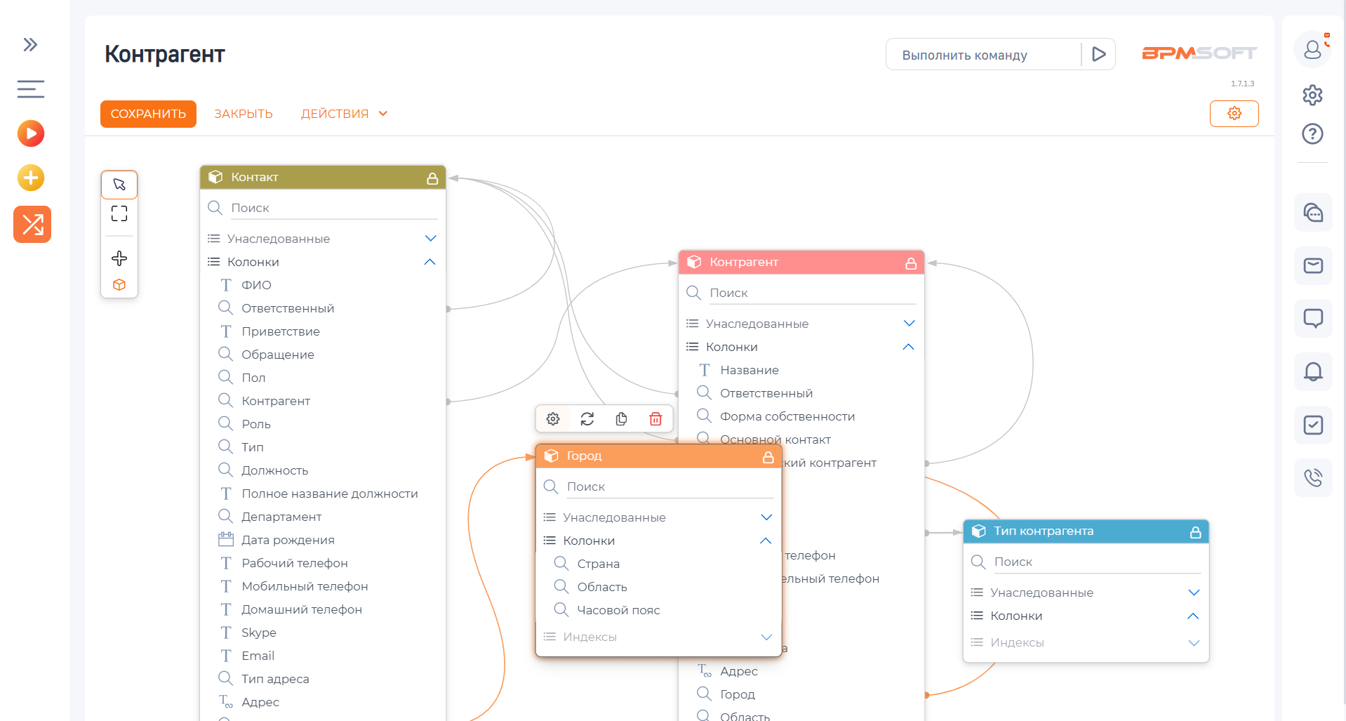 K2 Дизайнер ER-диаграмм