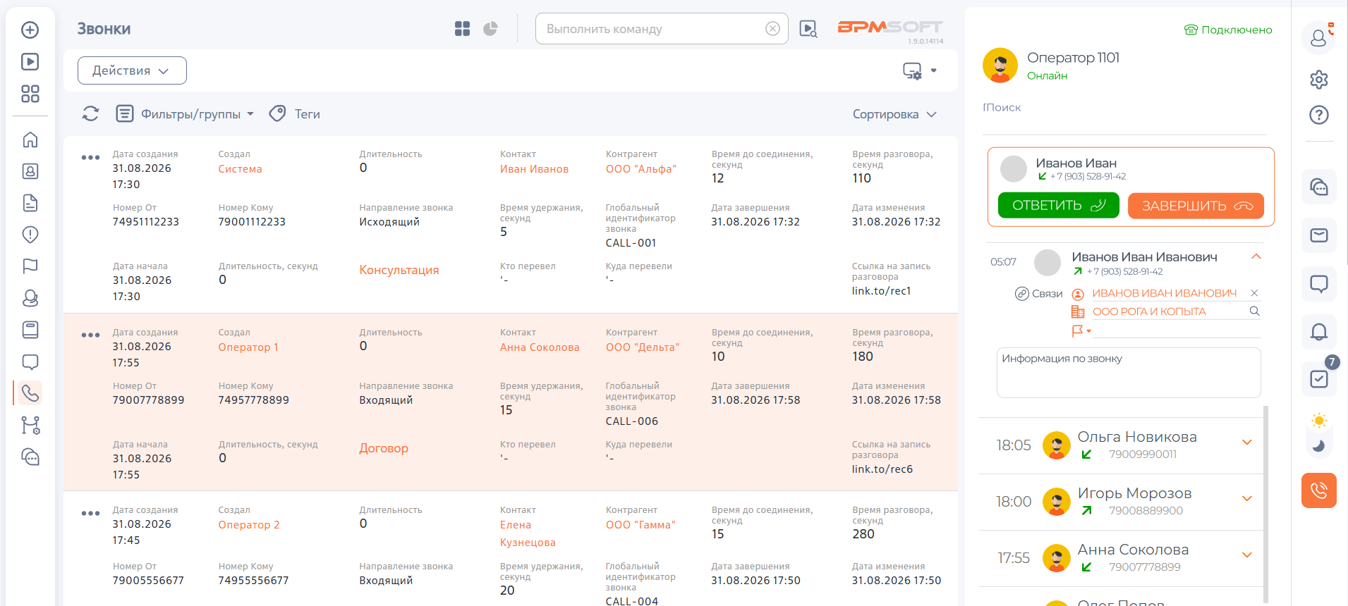 K2 Коннектор к телефонии Voxlink
