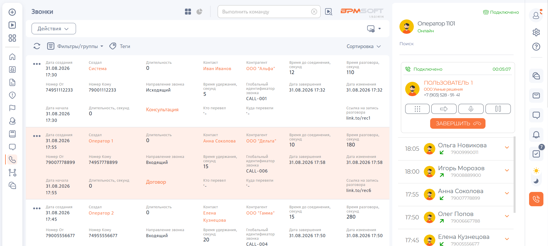 K2 Коннектор к телефонии Voxlink