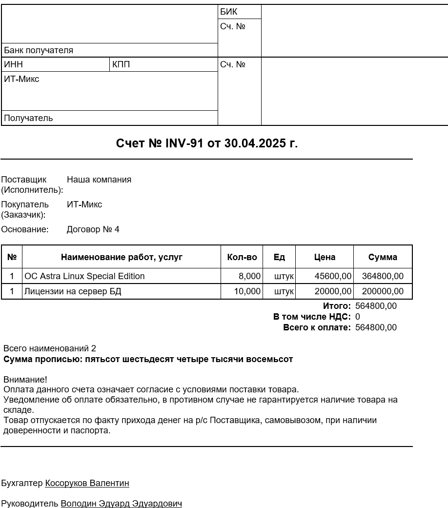 Шаблоны печатных форм