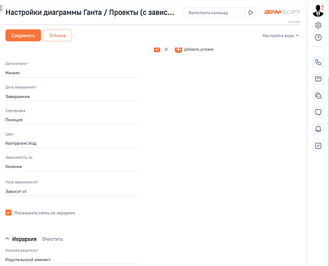 ГУД Диаграмма Ганта для BPMSoft